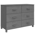 vidaXL HAMAR Dresser Dark Gray 44.5x15.7x31.5 Solid Wood Pine