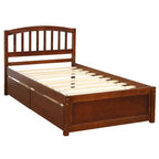 Lit plateforme jumeau avec 2 tiroirs de rangement et une tête de lit – 79,5" L x 41,8" l x 37,4" H