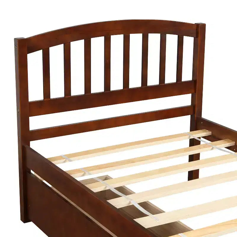 Lit plateforme jumeau avec 2 tiroirs de rangement et une tête de lit – 79,5" L x 41,8" l x 37,4" H