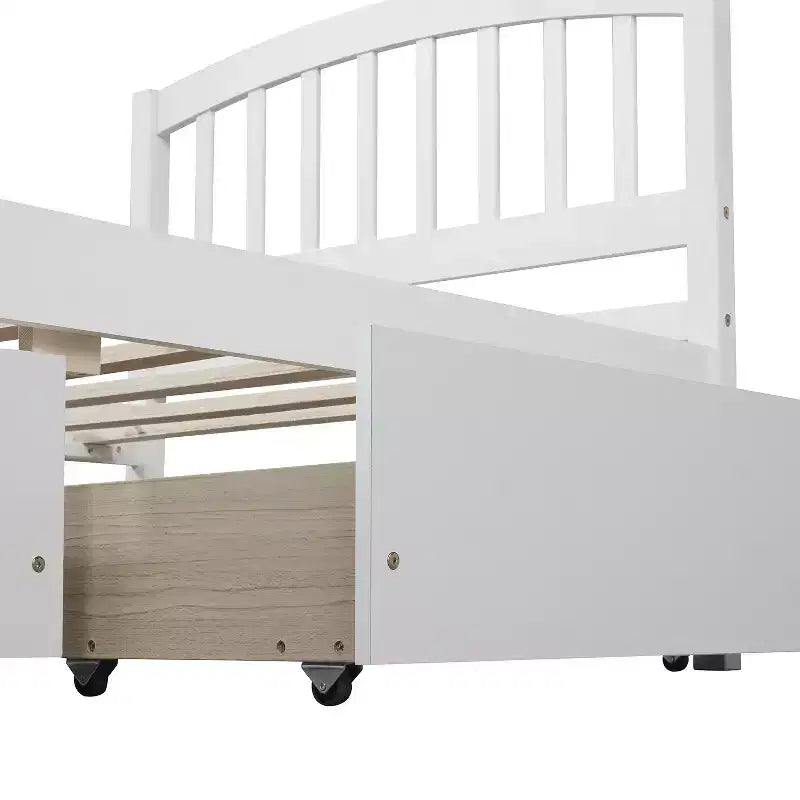 Lit plateforme jumeau avec 2 tiroirs de rangement et une tête de lit – 79,5" L x 41,8" l x 37,4" H