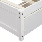 Lit plateforme jumeau avec 2 tiroirs de rangement et une tête de lit – 79,5" L x 41,8" l x 37,4" H