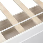 Lit plateforme jumeau avec 2 tiroirs de rangement et une tête de lit – 79,5" L x 41,8" l x 37,4" H