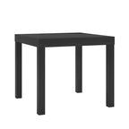 Table d'appoint style Parsons avec âme creuse laminée en PVC – 17,5" H x 20" L x 20" P, Espresso