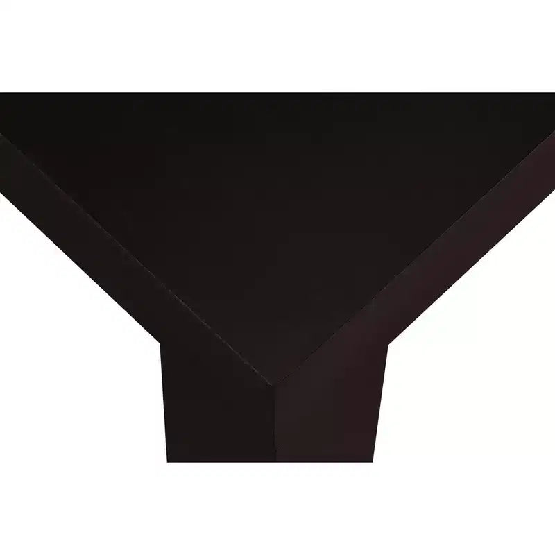Table d'appoint style Parsons avec âme creuse laminée en PVC – 17,5" H x 20" L x 20" P, Espresso