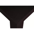 Table d'appoint style Parsons avec âme creuse laminée en PVC – 17,5" H x 20" L x 20" P, Espresso