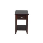 Jofran,Merlot Warm Contemporary Side Table- Brown Color
