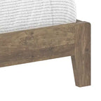 Lit plateforme King Size avec tête de lit et sommier à lattes LVL – 217,3 cm P x 208,6 cm L x 100,5 cm H, Chêne noueux