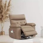 Fauteuil inclinable, pivotant et berçant extra-large avec massage et inclinaison électrique – Largeur du siège 68 cm, capacité 180 kg