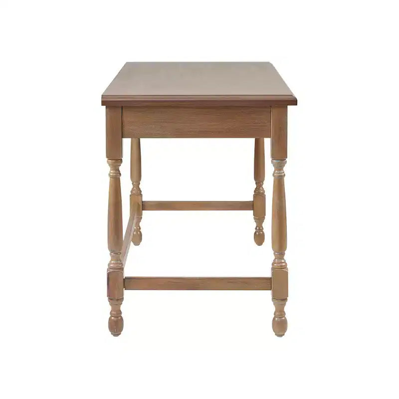 Bureau traditionnel en bois avec 1 tiroir central – 47,5" L x 23" P x 29" H