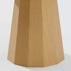 Table à manger ronde en bois massif avec pied conique, pour 6 à 8 personnes – 152 cm de diamètre x 76 cm de hauteur