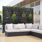 Brise-vue triangulaire en acier galvanisé pour usage intérieur et extérieur