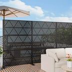 Brise-vue triangulaire en acier galvanisé pour usage intérieur et extérieur