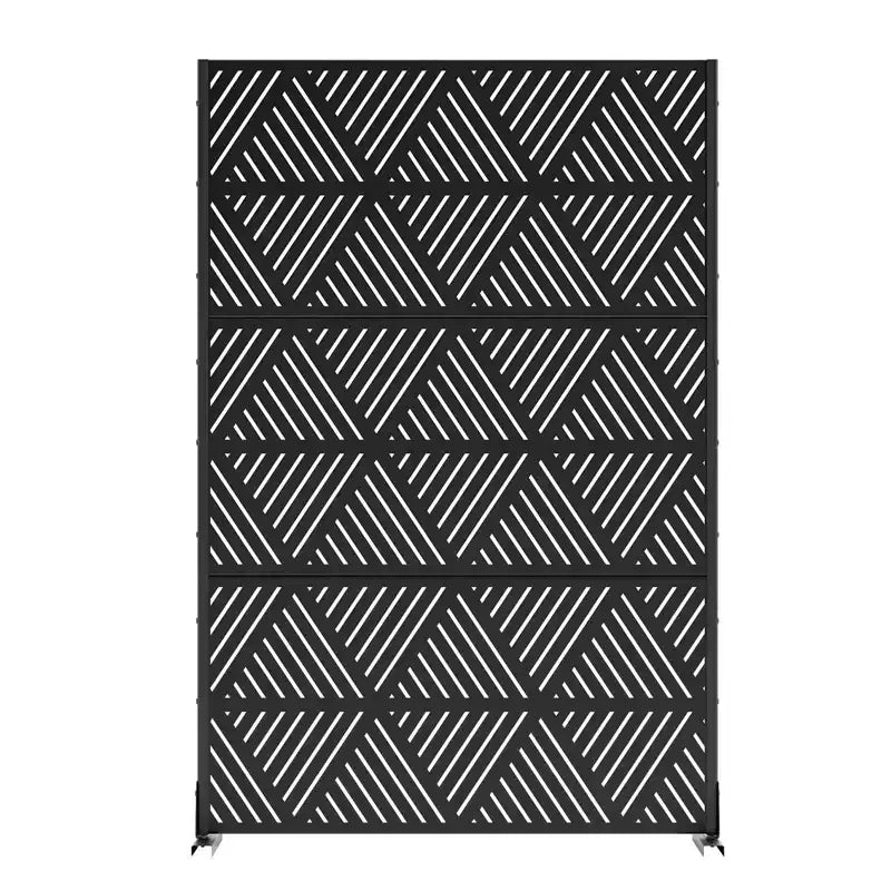 Brise-vue triangulaire en acier galvanisé pour usage intérieur et extérieur