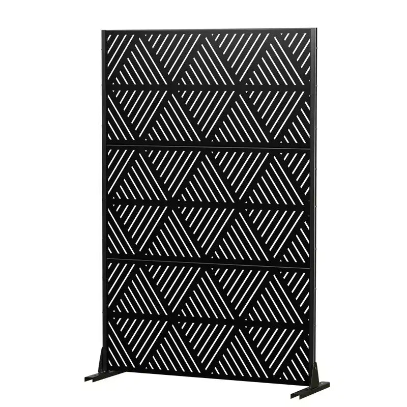 Brise-vue triangulaire en acier galvanisé pour usage intérieur et extérieur
