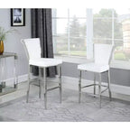 Tabouret de bar contemporain Flare à dossier – Assise 42 cm L x 57 cm P, hauteur fixe 57 cm
