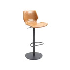 Tabouret de bar pivotant pneumatique réglable en hauteur – Assise 44 cm L x 50,8 cm P, Hauteur 52-77 cm