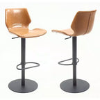 Tabouret de bar pivotant pneumatique réglable en hauteur – Assise 44 cm L x 50,8 cm P, Hauteur 52-77 cm