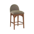 Meridian Furniture,Waldorf Olive Boucle Fabric Stool