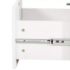 Meuble de rangement haut avec 2 tiroirs et portes vitrées – 180 cm H x 35 cm l x 35 cm P