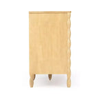 Commode enfant à 7 tiroirs en pin massif avec pieds fuseau et poignées rondes – 52" L x 18.5" P x 33.5" H