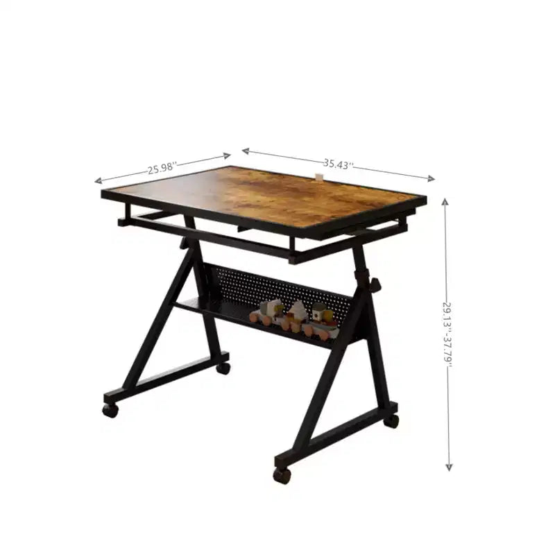 Table de puzzle ajustable avec 4 tiroirs de tri – 89,94 cm (L) x 66 cm (P), Hauteur 73,9-96 cm