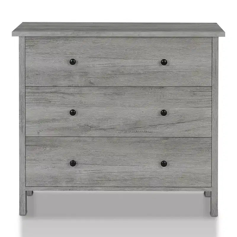 Commode à 3 tiroirs avec glissières métalliques et dispositif anti-basculement – 74 cm (H) x 85 cm (l) x 40 cm (P)