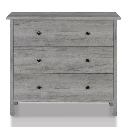 Commode à 3 tiroirs avec glissières métalliques et dispositif anti-basculement – 74 cm (H) x 85 cm (l) x 40 cm (P)