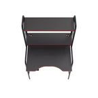 Bureau de jeu en maille et bois avec étagère de rangement ouverte – 146 cm H x 74,4 cm L x 89,9 cm P