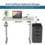 Bureau debout électrique réglable en hauteur – 119 cm L x 61 cm P, Plage de hauteur 70-120 cm