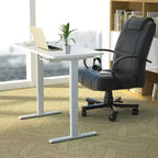 Bureau debout électrique réglable en hauteur – 119 cm L x 61 cm P, Plage de hauteur 70-120 cm