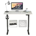 Costway Electric Standing Desk Sit to Stand Height Adjustable Dual Motor White/Black/Grey