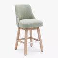 WestinTrends 26 Upholstered Swivel Counter Height Bar Stool, Desert Sage
