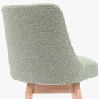 Tabouret de comptoir pivotant rembourré avec dossier haut et accoudoirs – Assise L 49 cm x P 44 cm, Hauteur fixe 66 cm