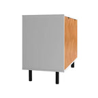 Meuble d'appoint de style Mid-Century avec 2 étagères ouvertes