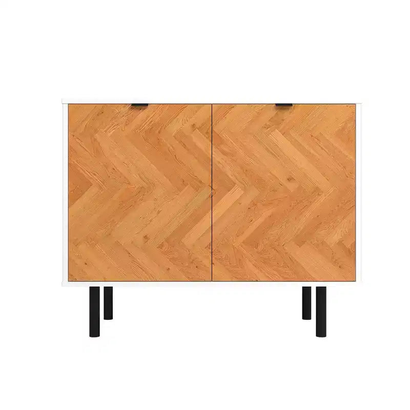 Meuble d'appoint de style Mid-Century avec 2 étagères ouvertes