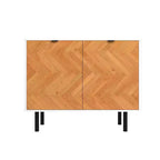 Meuble d'appoint de style Mid-Century avec 2 étagères ouvertes
