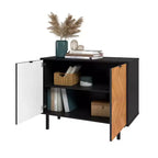 Meuble d'appoint de style Mid-Century avec 2 étagères ouvertes