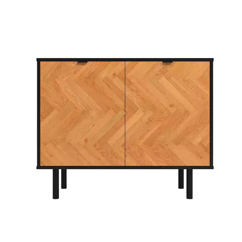 Meuble d'appoint de style Mid-Century avec 2 étagères ouvertes