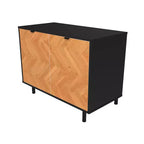 Meuble d'appoint de style Mid-Century avec 2 étagères ouvertes
