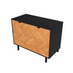 Meuble d'appoint de style Mid-Century avec 2 étagères ouvertes