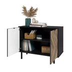 Meuble d'appoint de style Mid-Century avec 2 étagères ouvertes