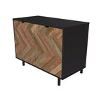 Meuble d'appoint de style Mid-Century avec 2 étagères ouvertes