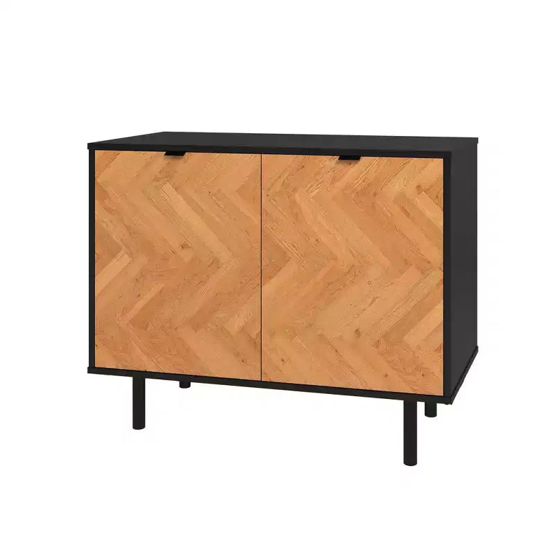 Meuble d'appoint de style Mid-Century avec 2 étagères ouvertes