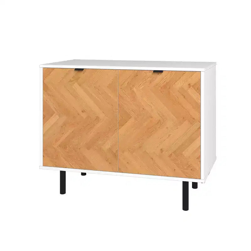 Meuble d'appoint de style Mid-Century avec 2 étagères ouvertes